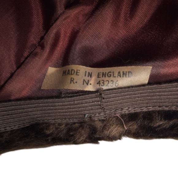Vintage Faux Fur Bucket Hat - Brown - Made in England - Picture 2 of 6